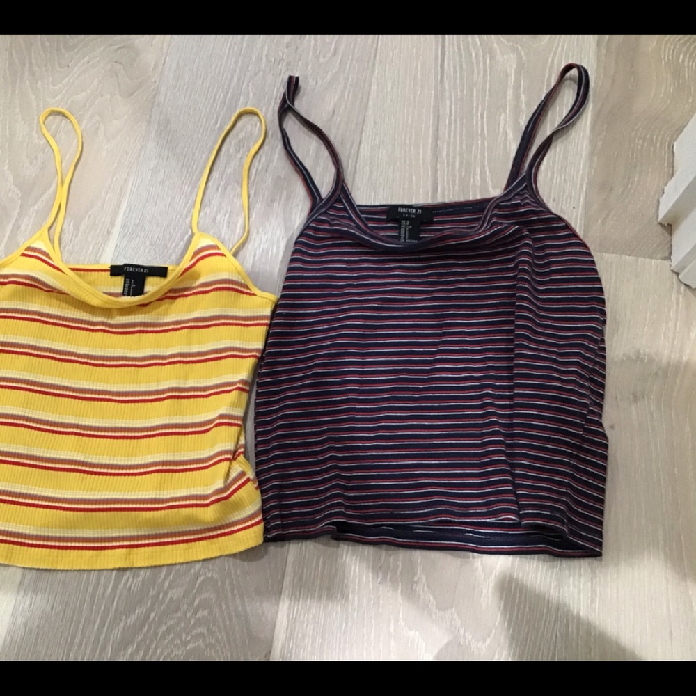 Stripped tank tops, forever 21, cami.